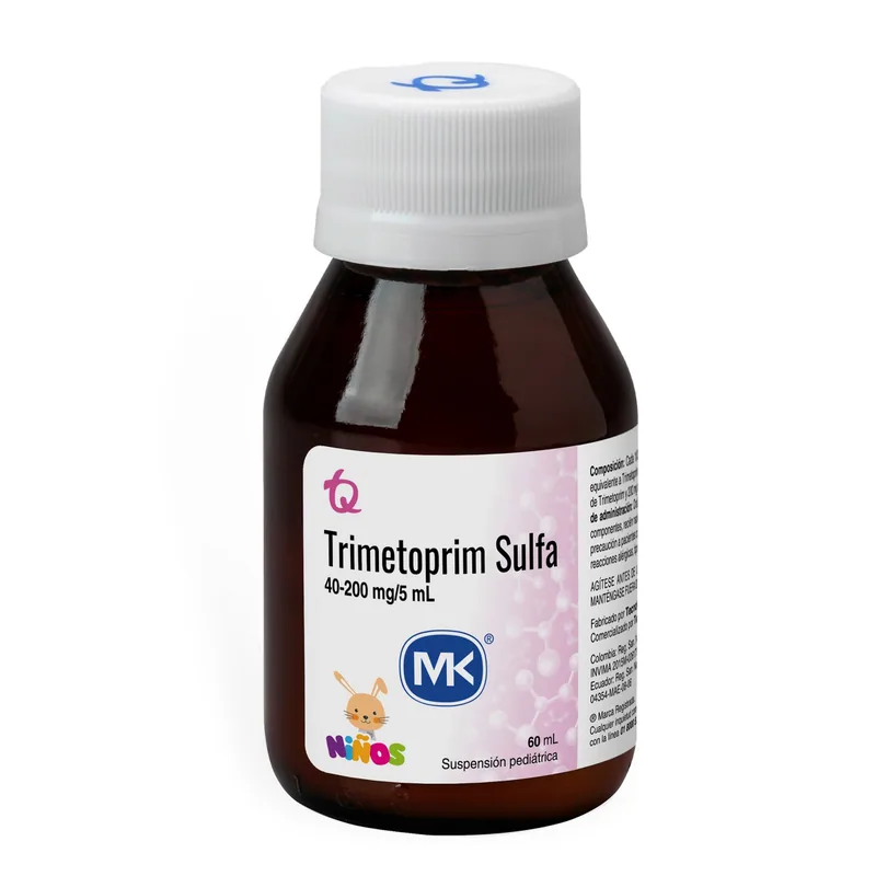 Trimetoprim Sulfa 40-200 suspensión 60 mL MK