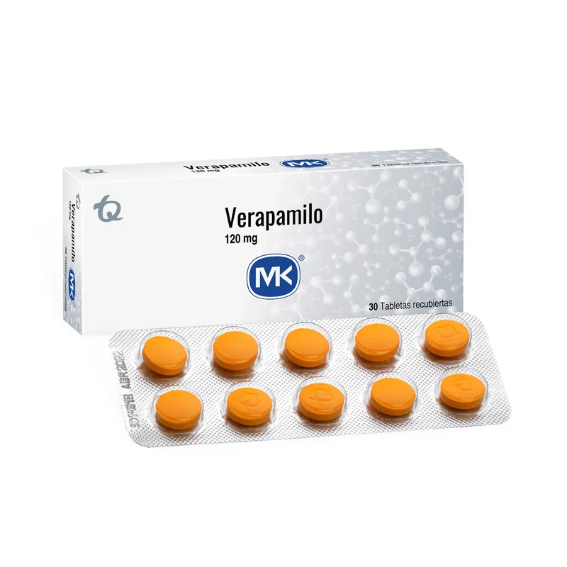 Verapamilo 120 mg 30 tabletas MK