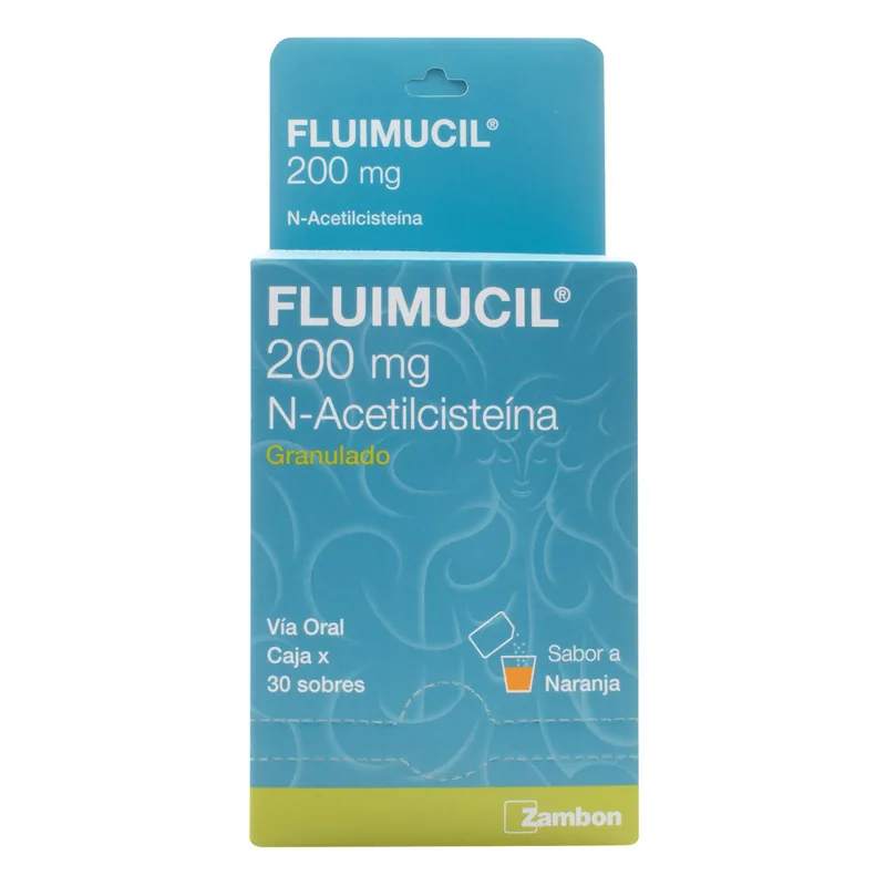 Fluimucil 200 mg 30 sobres