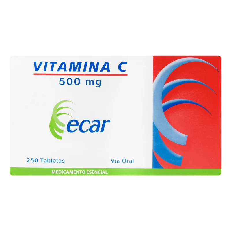 Vitamina C 500 mg 250 tabletas EC