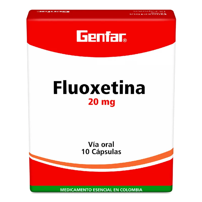 Fluoxetina 20 mg 10 cápsulas GF