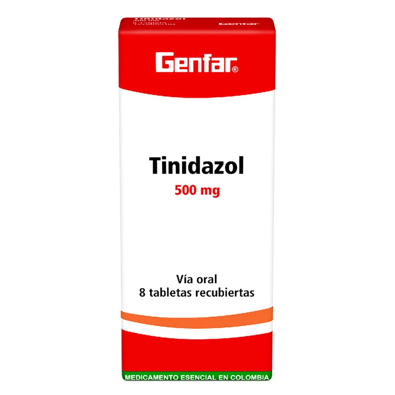 Tinidazol 500 mg 8 tabletas GF