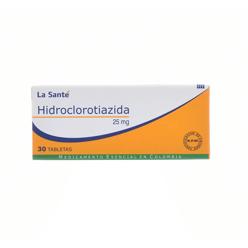 Hidroclorotiazida 25 mg 30 tabletas LS