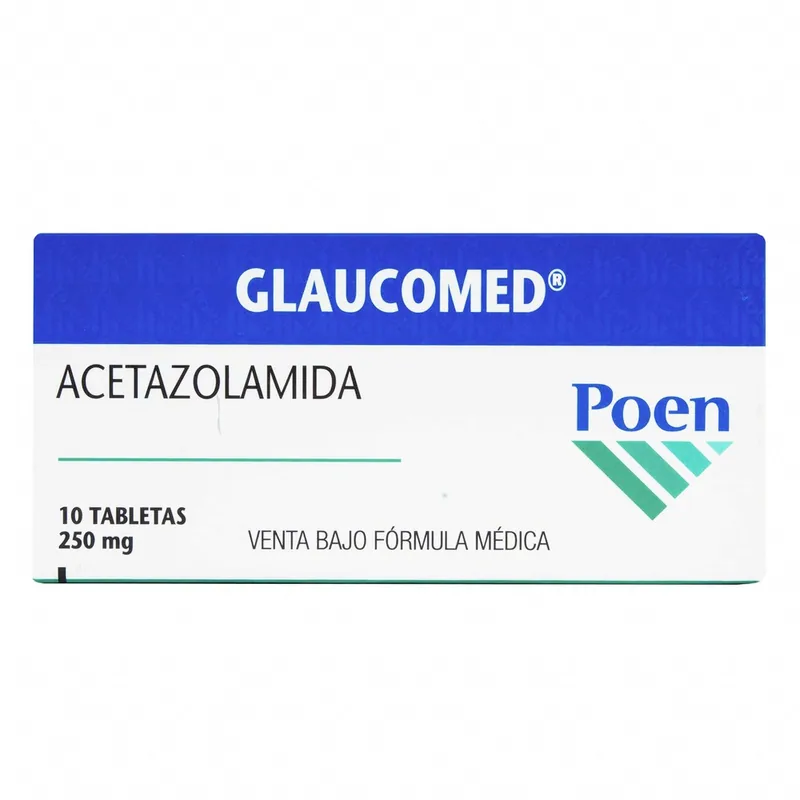 Glaucomed 250 mg 10 tabletas