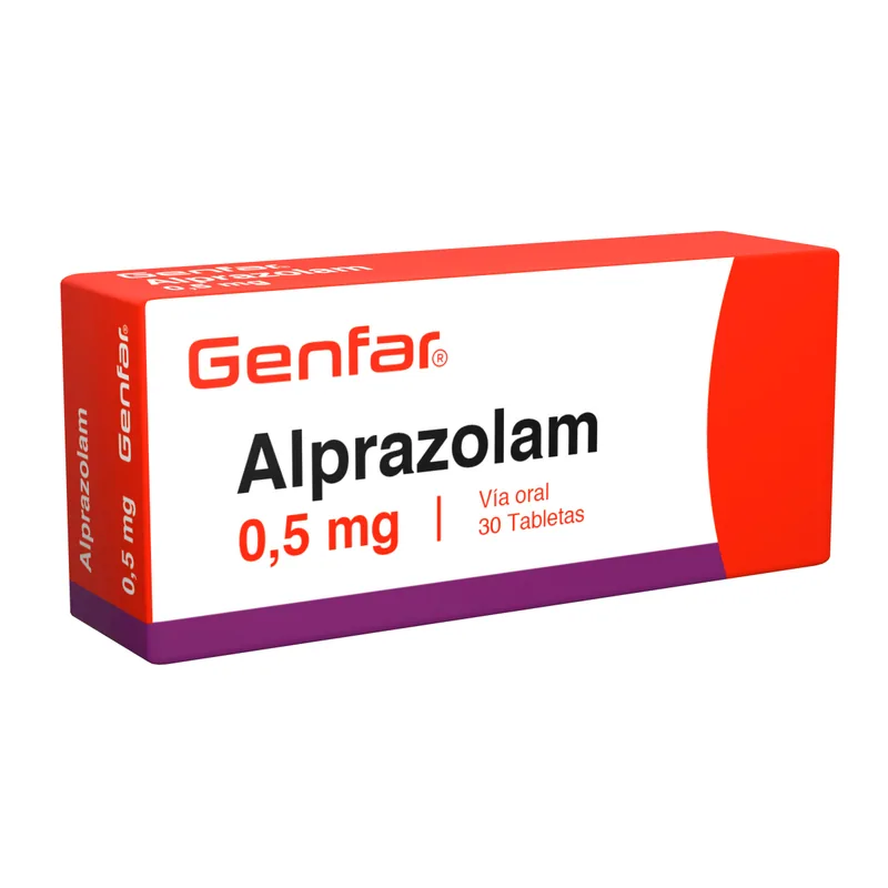 Alprazolam 0.5 mg 30 tabletas GF