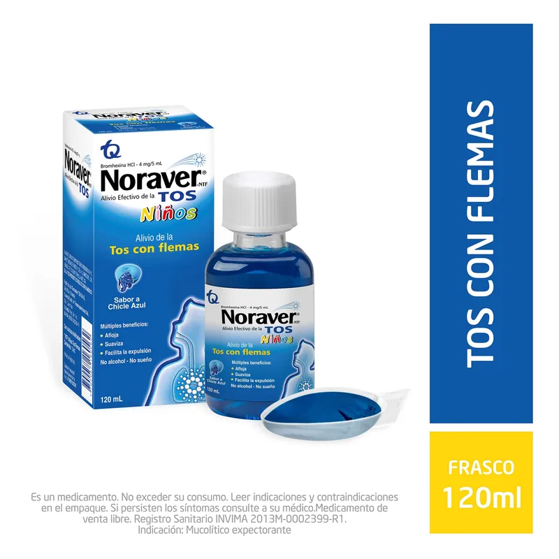 Noraver Tos niños Chic Azul jarabe 120 mL