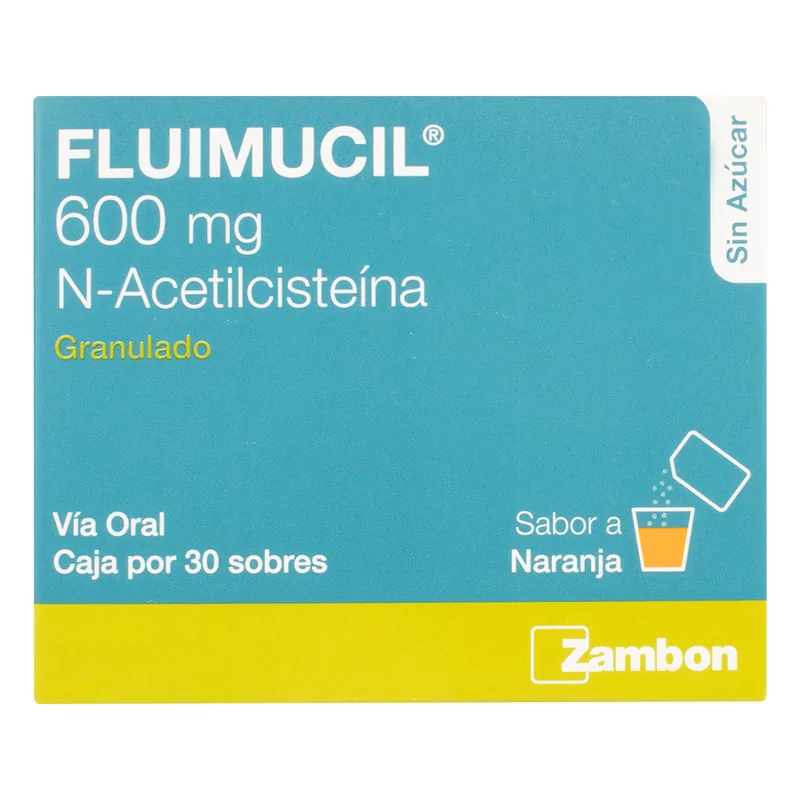 Fluimucil 600 mg 30 sobres