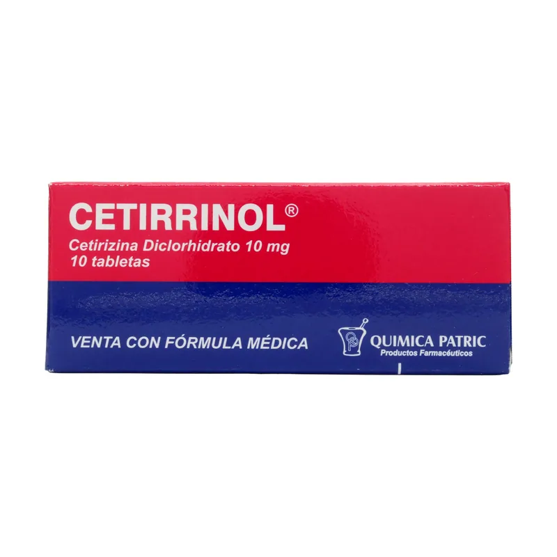 Cetirrinol 10 mg 10 tabletas