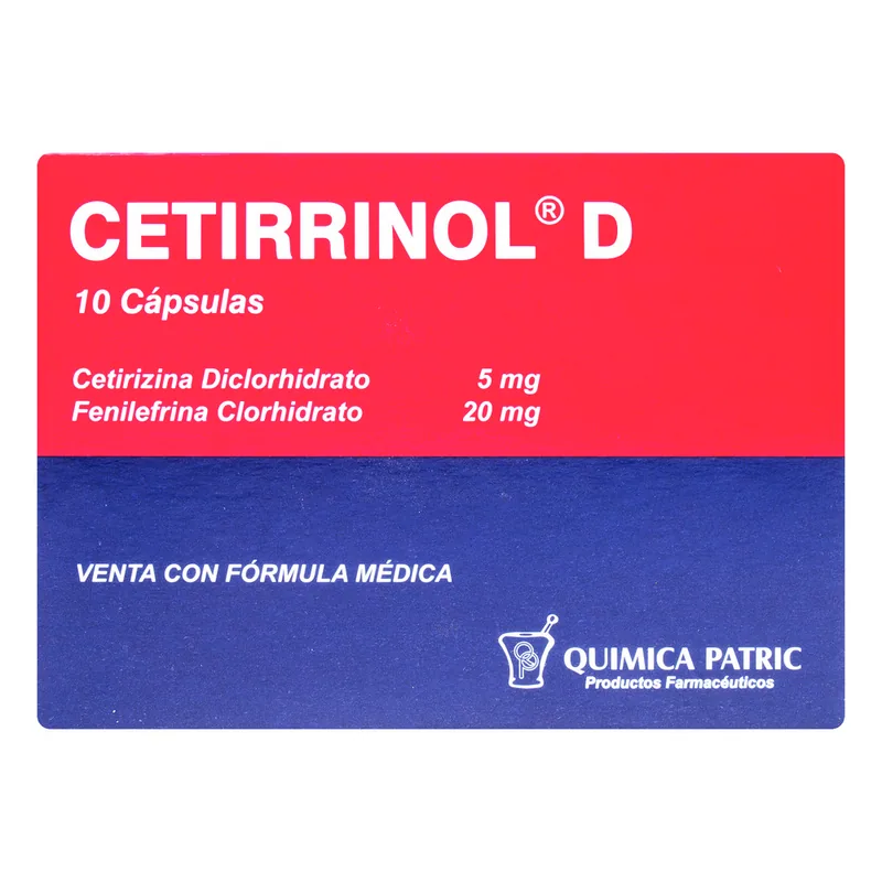 Cetirrinol D 10 cápsulas