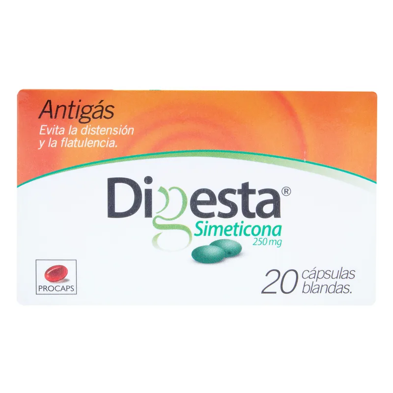 Digesta 250 mg 20 tabletas