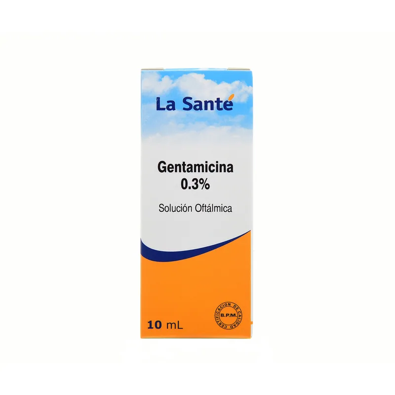 Gentamicina 0.3% oftálmica 10 mL LS
