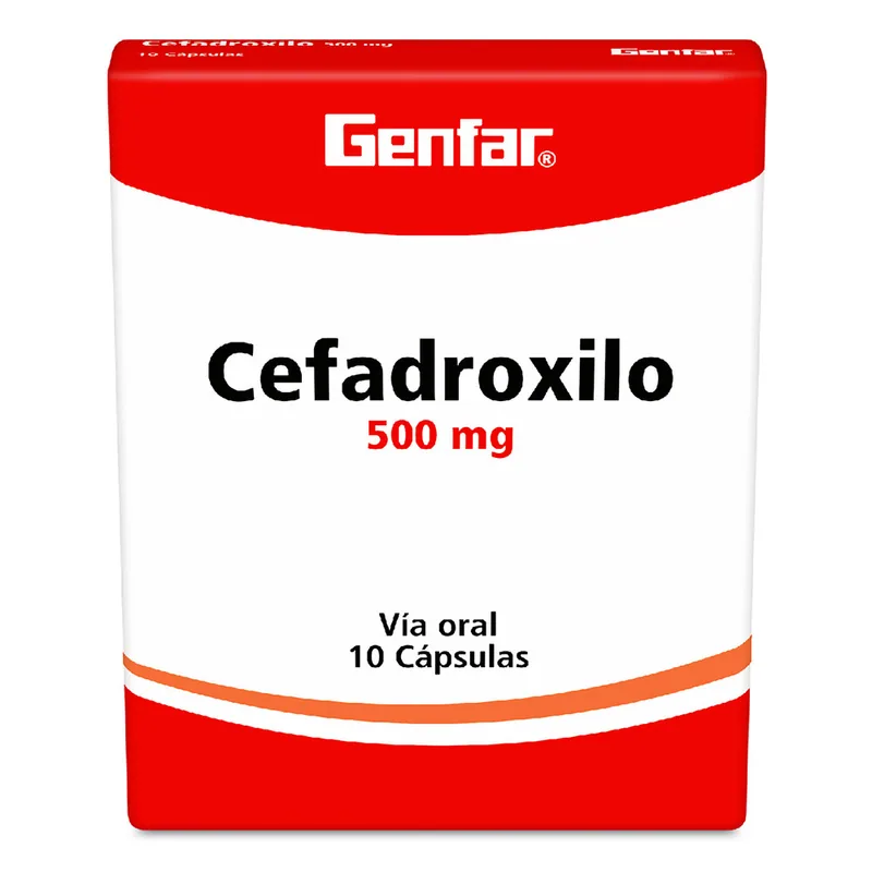 Cefadroxilo 500 mg 10 cápsulas GF