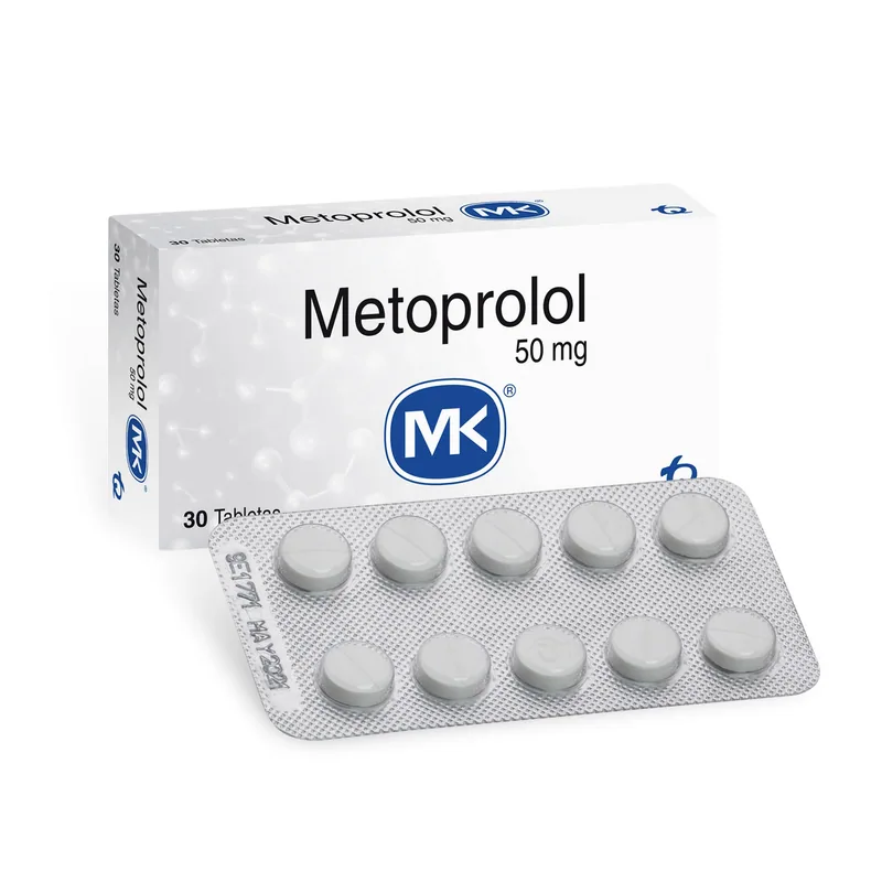 Metoprolol 50 mg 30 tabletas MK