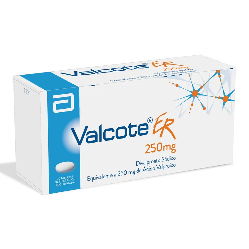 Valcote ER 250 mg 30 tabletas