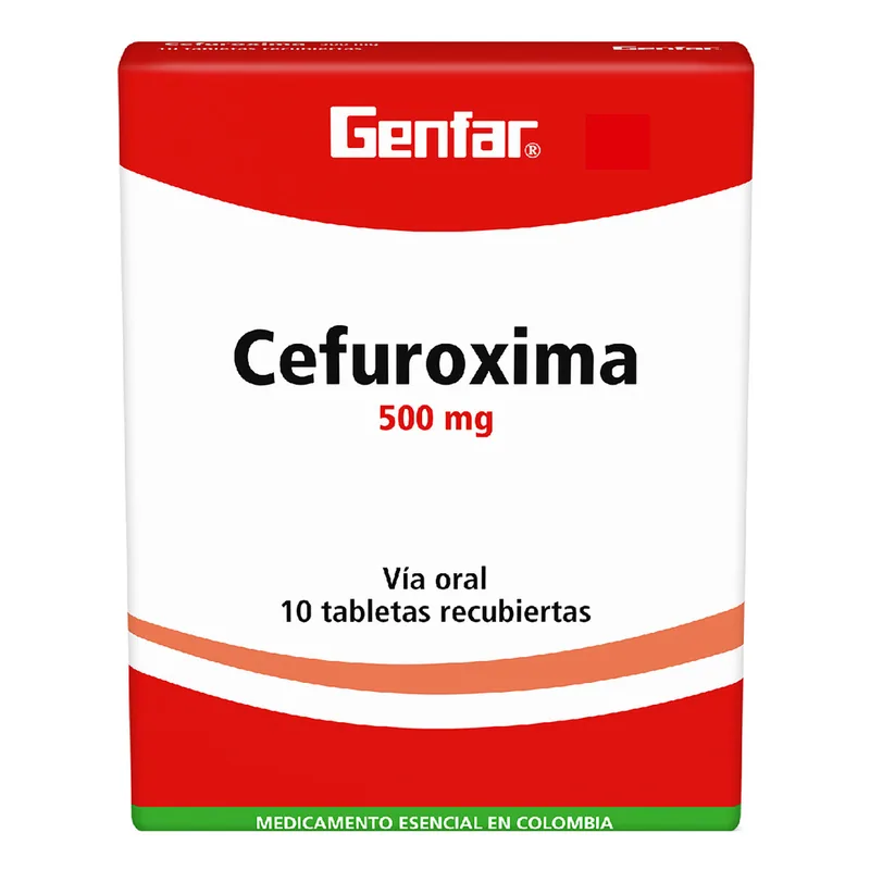 Cefuroxima 500 mg 10 tabletas GF
