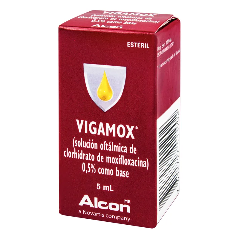 Vigamox 0.5% solución 5 mL
