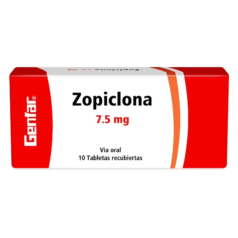 Zopiclona 7.5 mg 10 tabletas GF