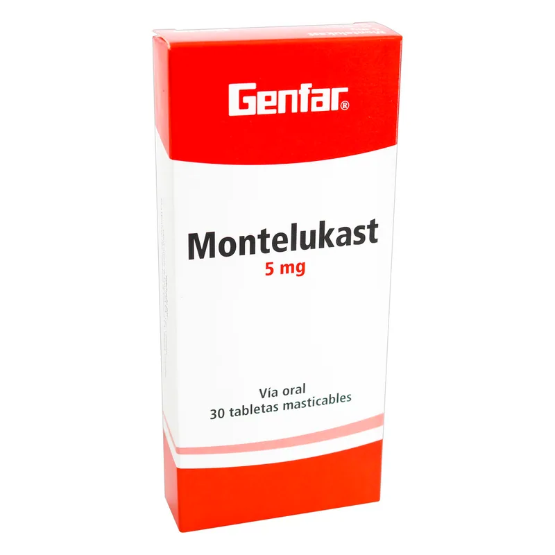 Montelukast 5 mg 30 tabletas GF