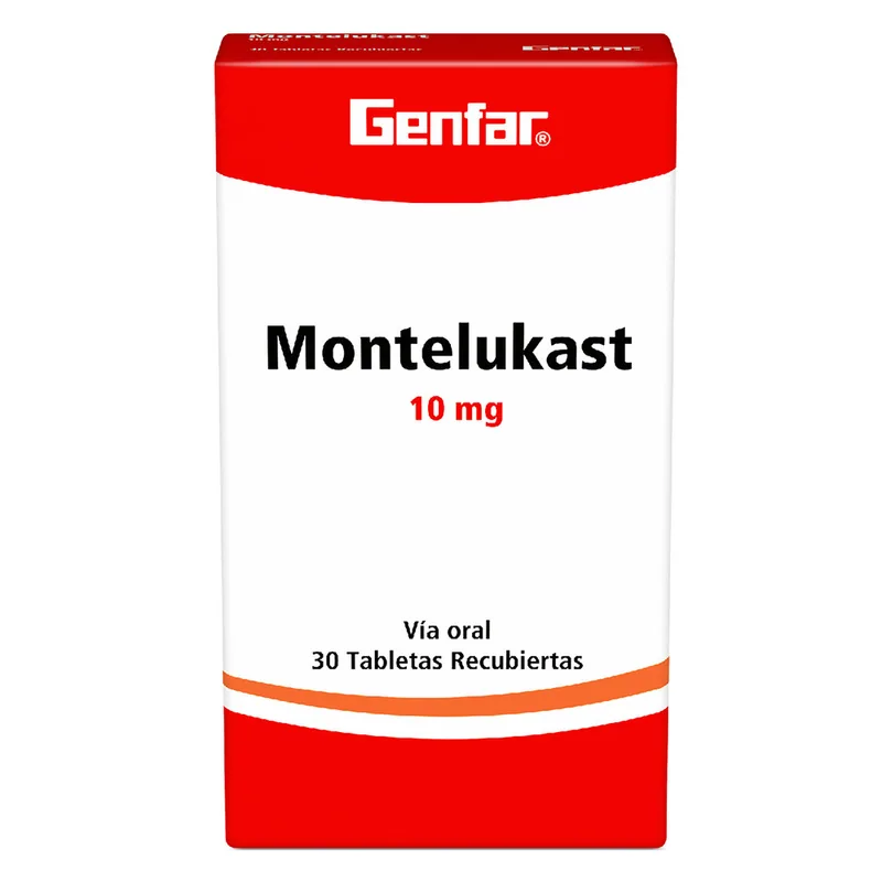 Montelukast 10 mg 30 tabletas GF