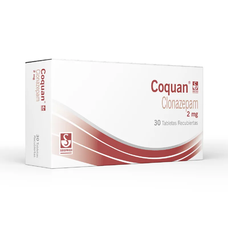 Coquan Clonazepam 2 mg 30 tabletas