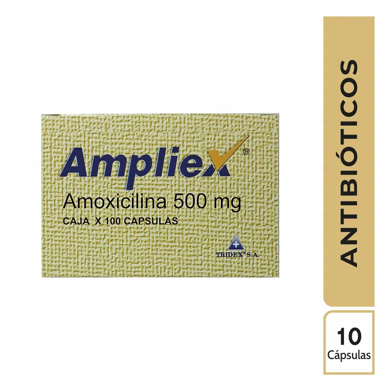 Ampliex 500 mg 100 cápsulas