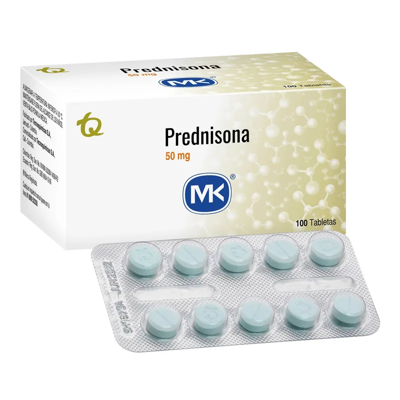 Prednisona 50 mg 100 tabletas MK