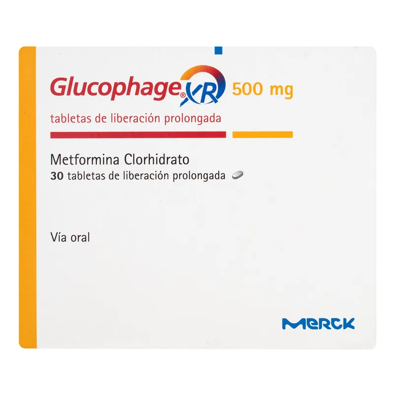 Glucophage XR 500 mg 30 tabletas