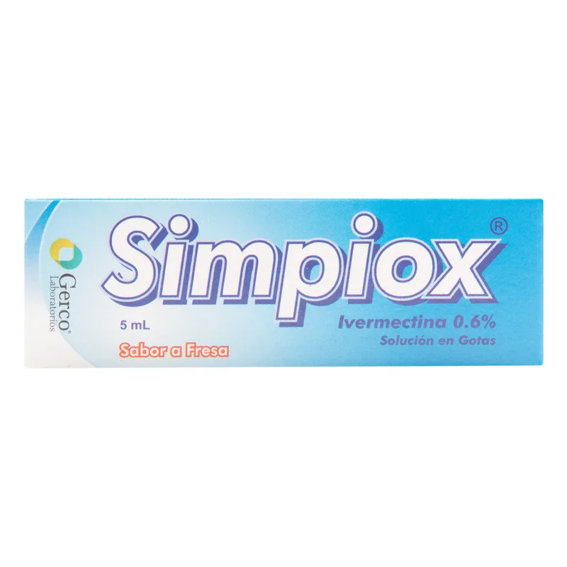 Simpiox 0.6% Ivermectina gotas 5 mL