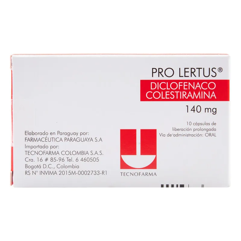Prolertus 140 mg 10 cápsulas