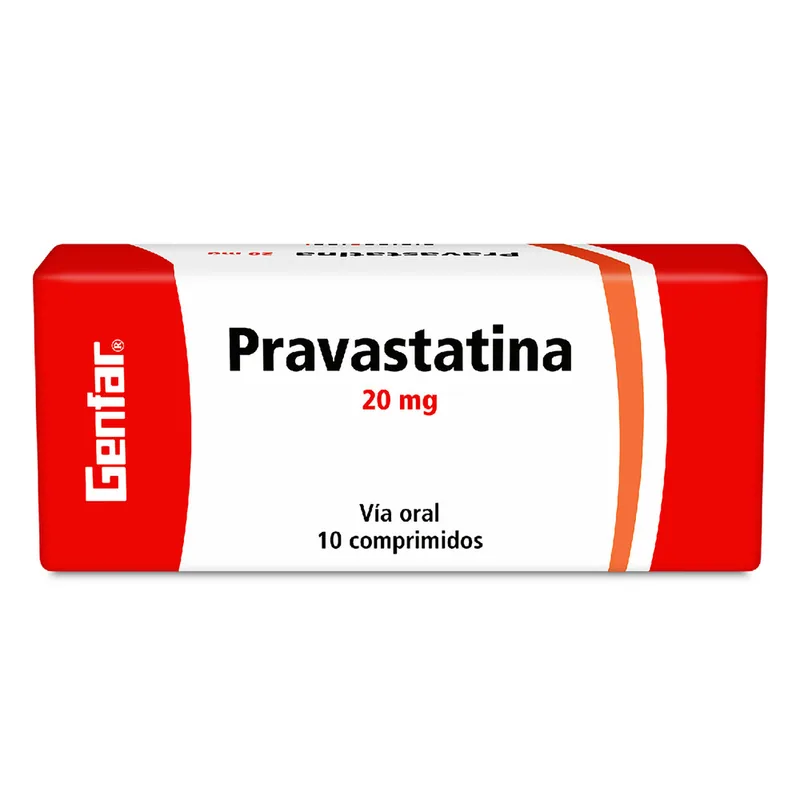 Pravastatina 20 mg 10 tabletas GF