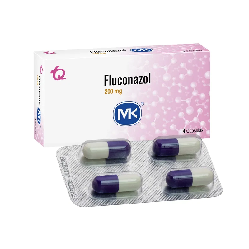 Fluconazol 200 mg 4 cápsulas MK