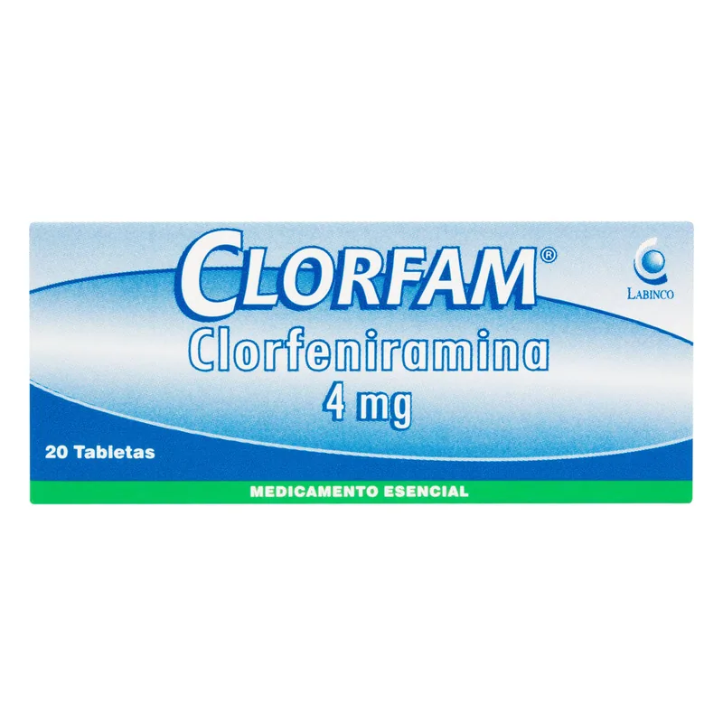 Clorfam 4 mg 20 tabletas