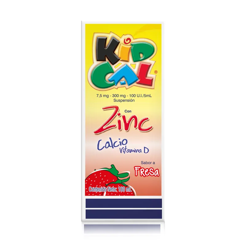 Kidcal suspensión 180 mL Fresa