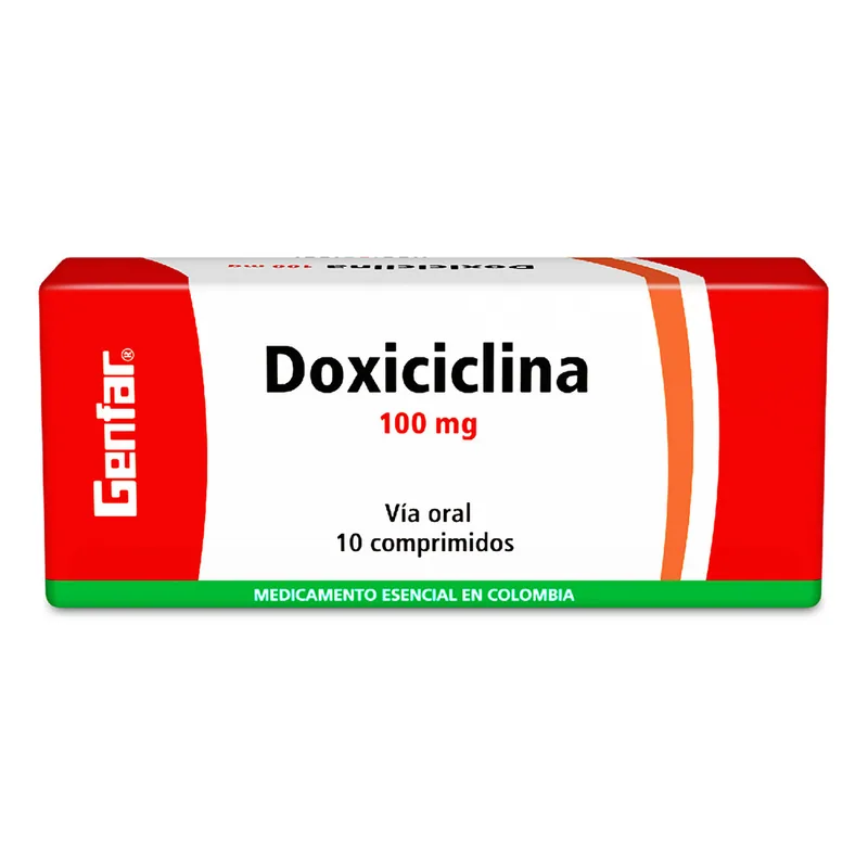 Doxiciclina 100 mg 10 tabletas GF