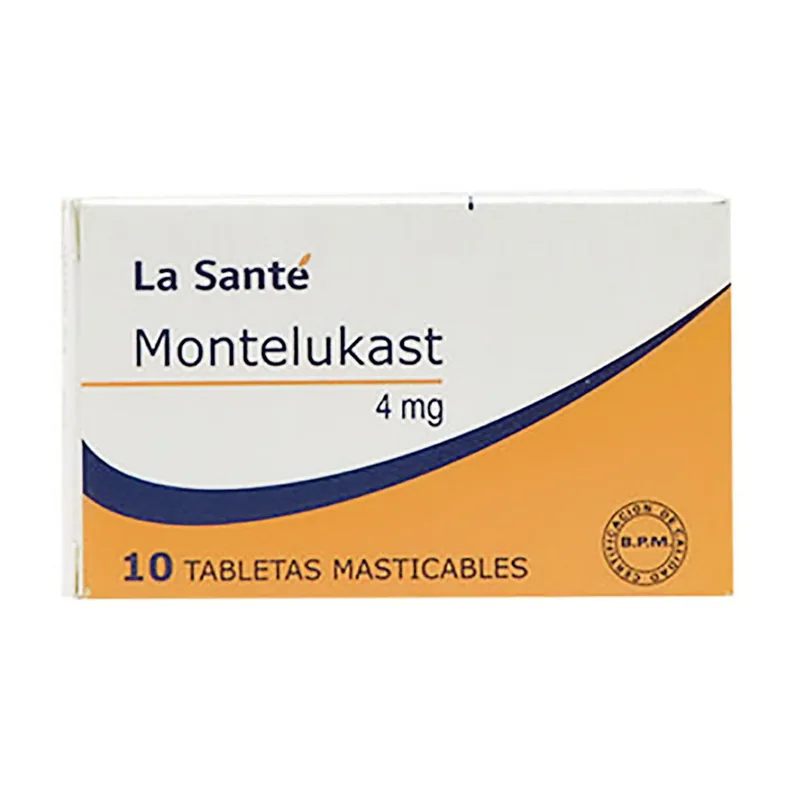 Montelukast 4 mg 10 tabletas LS