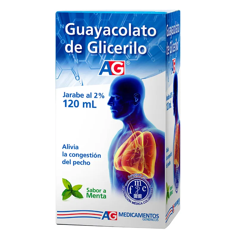 Guayacolato de Glicerilo 120 mL AG