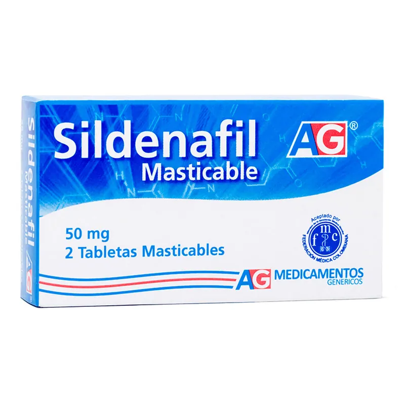 Sildenafil Masticable 2 tabletas AG