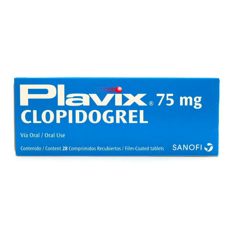 Plavix 75 mg 28 tabletas