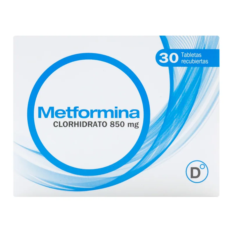 Metformina 850 mg 30 tabletas PC