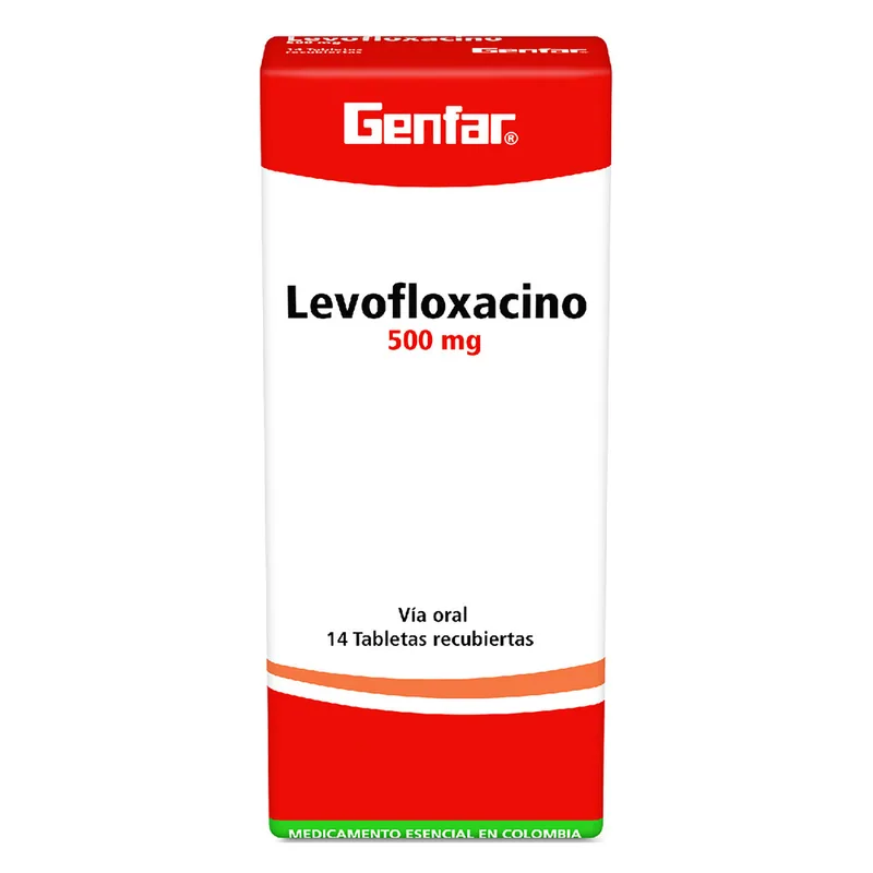 Levofloxacino 500 mg 14 tabletas GF