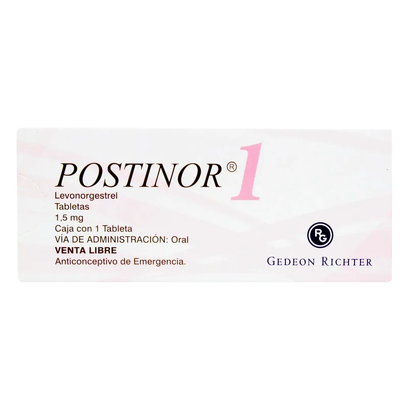Postinor 1 1.5 mg 1 tabletas