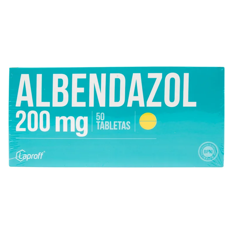 Albendazol 200 mg 50 tabletas LP