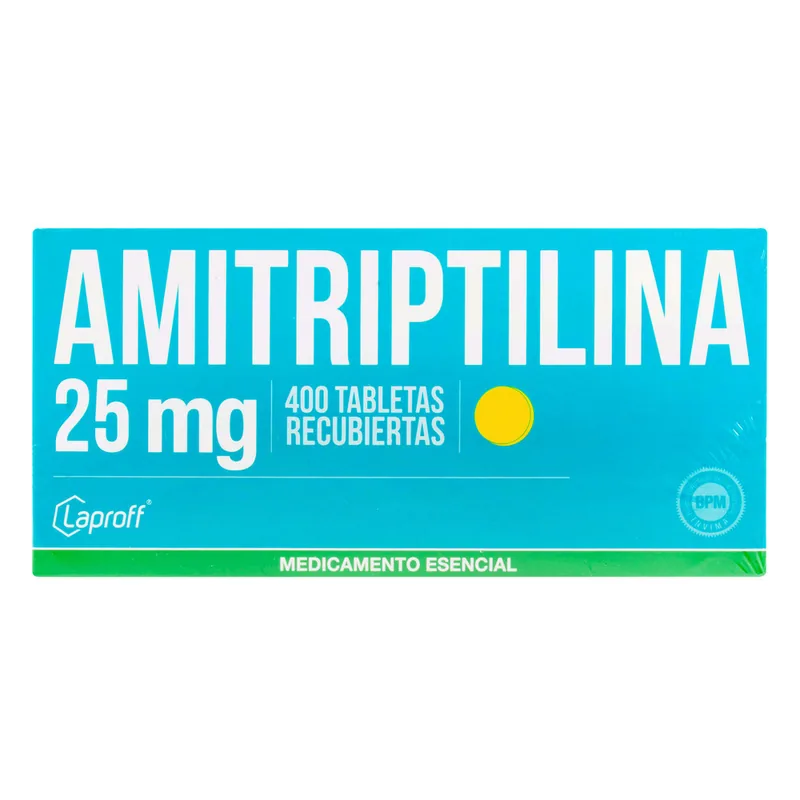 Amitriptilina 25 mg 400 tabletas LP
