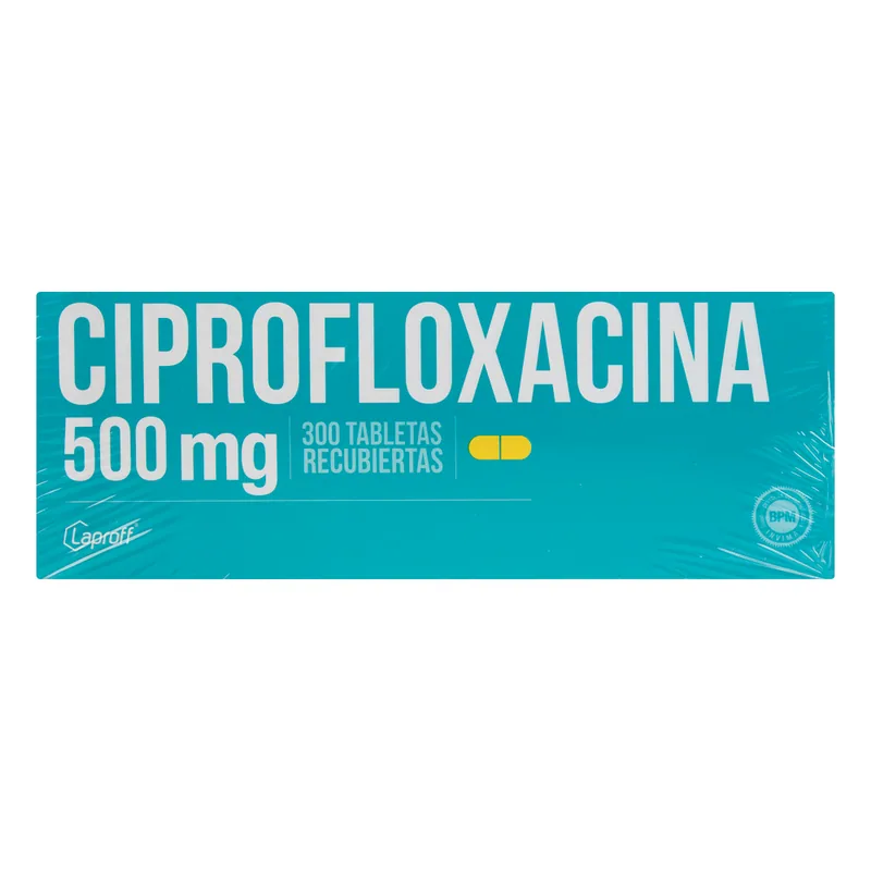 Ciprofloxacina 500 mg 300 tabletas LP (t