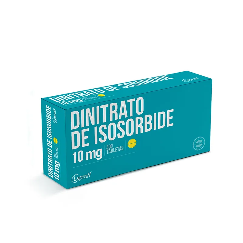 Dinitrato de Isosorbide 10 mg 300 tabletas LP