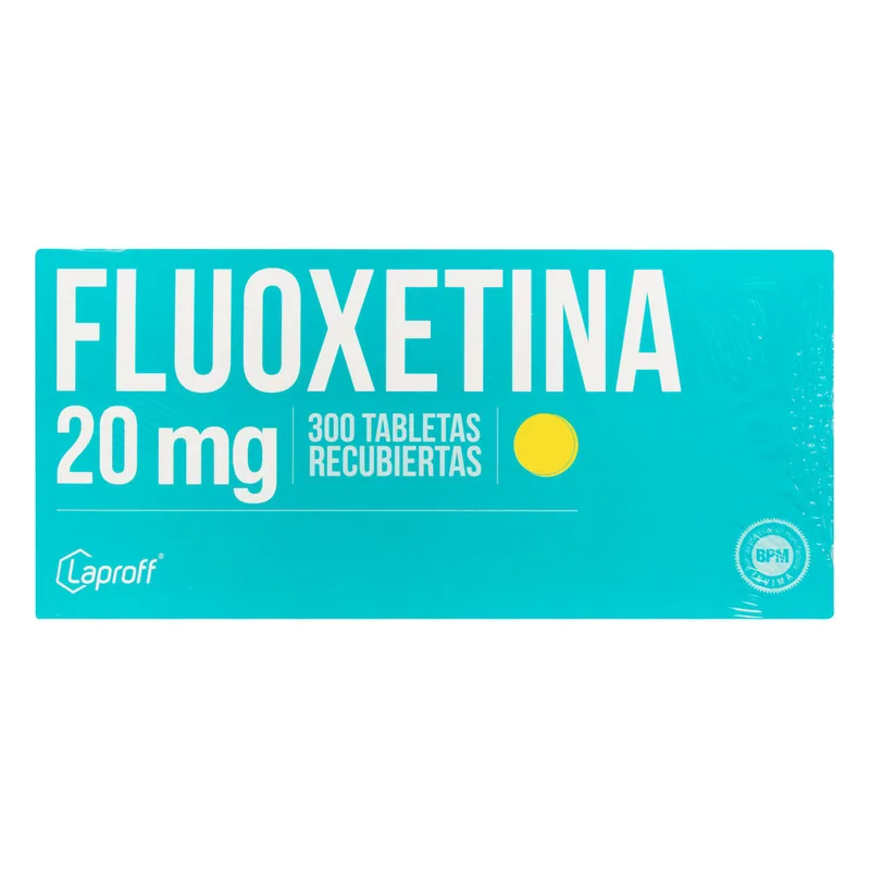 Fluoxetina 20 mg 300 tabletas LP