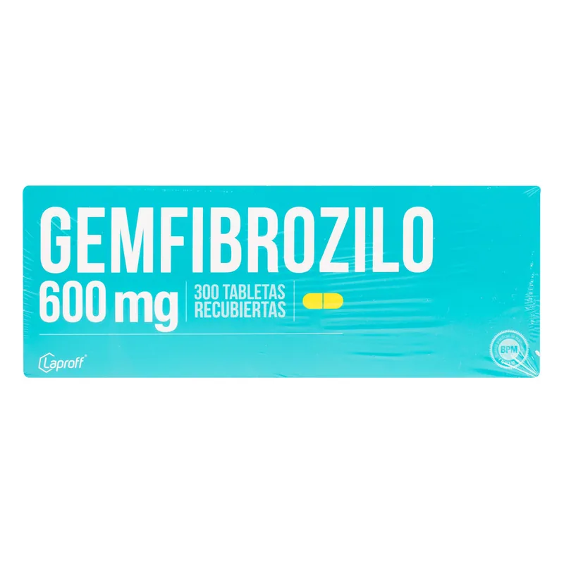 Gemfibrozilo 600 mg 300 tabletas LP
