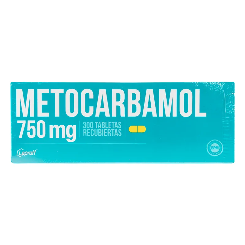 Metocarbamol 750 mg 300 tabletas LP
