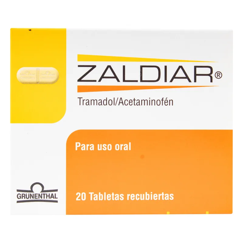 Zaldiar 37.5/325 mg 20 tabletas