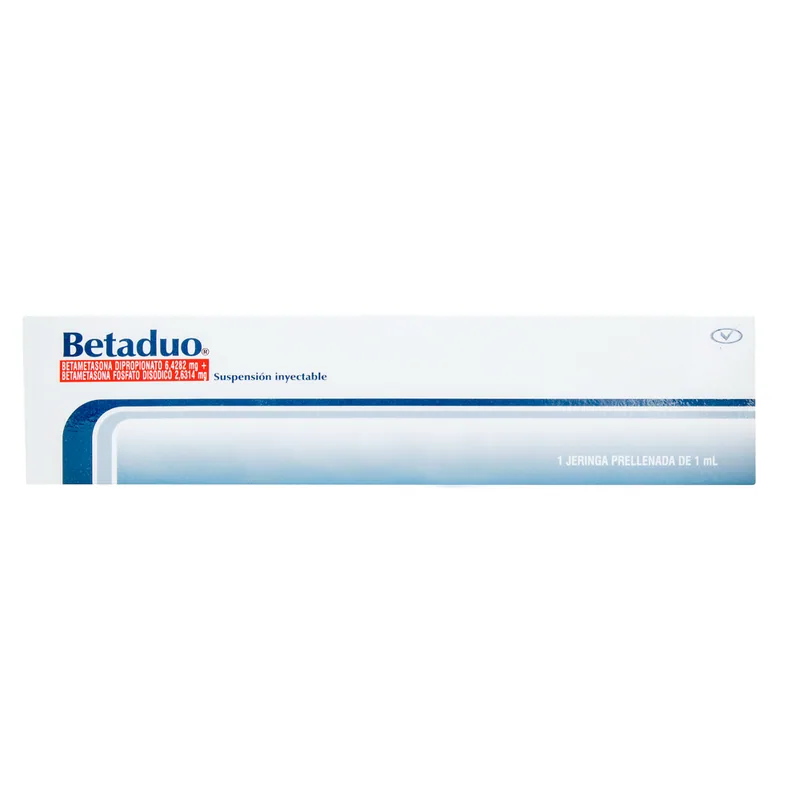 Betaduo 1 mL ampollas Jeringa Prellenada